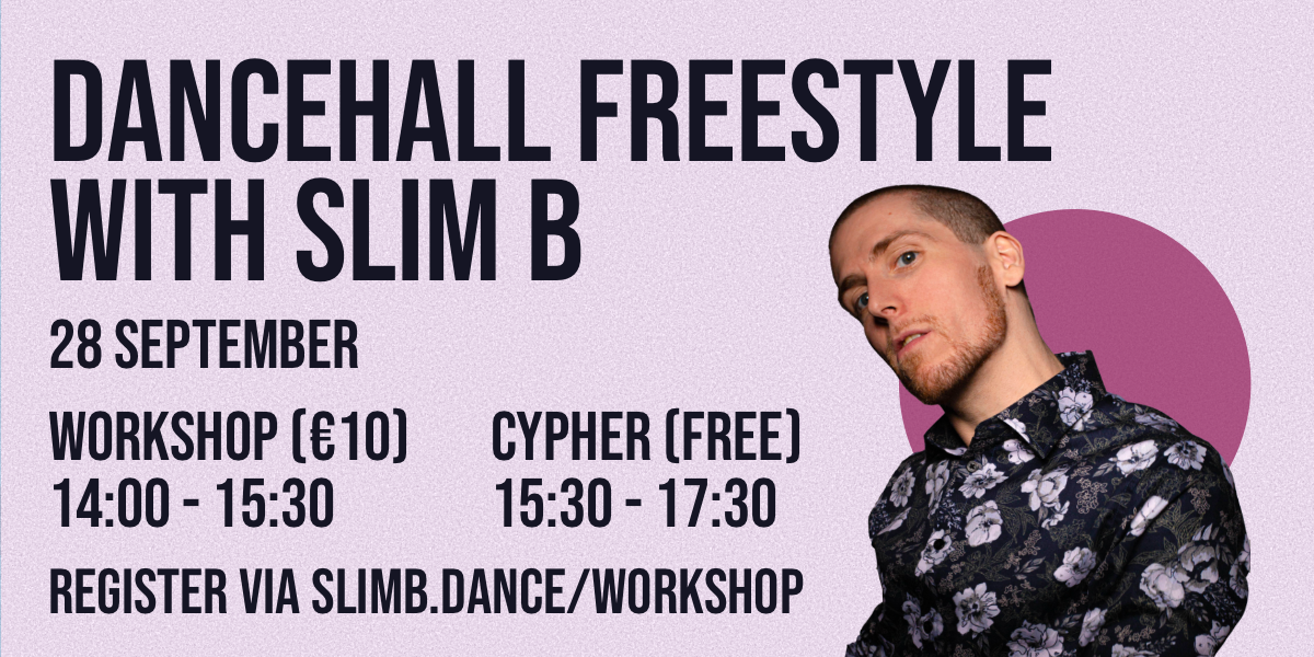 Dancehall freestyle workshop and cypher on 28th September